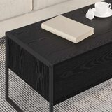 vidaXL Kava Stol Crni hrast 100 x 46 x 40 cm Konstruirano drvo | shoptok.hr