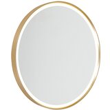 QAZQA Moderna stenska svetilka zlata z LED IP44 z ogledalom - Miral Cene