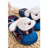 Boto Children's slippers with thick sole and bear blue Dasca | Eponuda.ba