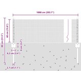  Zavarena Ograda s 5 U Stupova Zelena 0 4x10 m Čelik | shoptok.hr