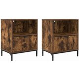  Noćni ormar s ladicama 2 pcs Dimljeni hrast 49 x 36 x 61 cm | shoptok.hr