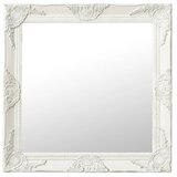  Zidno ogledalo u baroknom stilu 60 x 60 cm bijelo | shoptok.hr