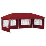  Rastezljivi šator za zabave 575 x 289 x 245 cm Tamno crvena | shoptok.hr
