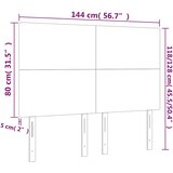  LED uzglavlje tamnozeleno 144x5x118/128 cm baršunasto | shoptok.hr