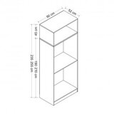 Hanah home Kale White 2220 Ormar, 90x255x52cm, Bijela | Eponuda.ba