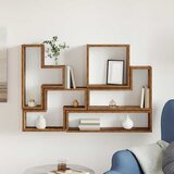  Polica na zidu Zidna montaža Staro drvo 96 x 12 x 64 cm | Shoptok.si