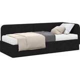  Kutni okvir kreveta Crna 80 x 200 cm tkanina | shoptok.hr