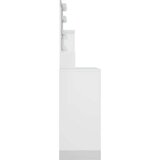 vidaXL Toaletni stolić s LED Bijela visokog sjaja 86,5x35x136 cm | shoptok.hr