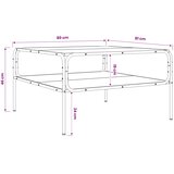  Bocni stol Hrast artisan 100 x 50 x 46 cm Konstruirano drvo | shoptok.hr
