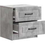  Noćni ormar s ladicama 2 pcs Betonska siva 43 x 34 5 x 44 5 cm | shoptok.hr