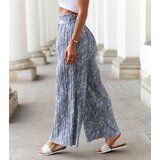 Gemre Manlio blue wide pleated trousers | shoptok.hr