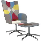  Stolica za opuštanje s osloncem za noge patchwork od tkanine | shoptok.hr