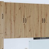 vidaXL Stenska kuhinjska omarica z vrati Umetni hrast 30 x 31 x 100 cm | Shoptok.si