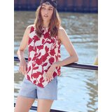 Reserved Asimetrična bluza na vezanje - šaren | shoptok.hr