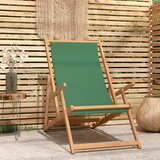 The Living Store Zložljiv stol za na plažo trdna tikovina zelen - Stol Za Na Plažo, (21485443) Cene