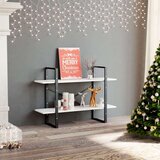 vidaXL Knjižna omara 2-nadstropna bela 100x30x70 cm iverna plošča | Shoptok.si