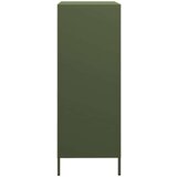 vidaXL Visoka komoda maslinastozeleni 68x39x101,5 cm od čelika | shoptok.hr