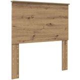  Okvir za krevet s uzglavljem Umjetnički hrast 90 x 190 cm | shoptok.hr
