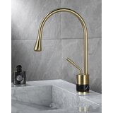  ChatGPT Luksuzna kupaonska armatura, koja se pričvršćuje na pult ili umivaonik | Slavina EYN BF0954<span> - </span>Brušeno zlato - crni mramor, 34 cm | shoptok.hr