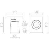 Red Design Rendl - R12912 - Zidna spot svetiljka KENNY 1xGU10/35W/230V | Eponuda.com