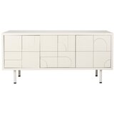 White Label Svetlo siva komoda 55x120x40 cm Funk – | Shoptok.si