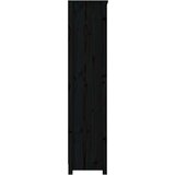 Ormarić za knjige Crna 80x35x154 cm od masivne borovine | shoptok.hr