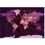  Samoljepljiva foto tapeta - Purple World Map 98x70 | shoptok.hr