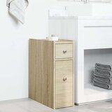 Ozka kopalniška kredenca s kolesi sonoma hrast inženirski les, (21669901) | Shoptok.si