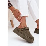 Boto Women's Snow Boots on Platform with Velcro Dark Green Jorielle | shoptok.hr