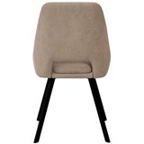 CARRYHOME STOL, kovina, tekstil rjavosiva | Shoptok.si