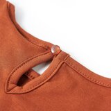  Dječja majica s dugim rukavima boja konjaka 140 | shoptok.hr