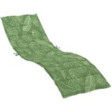  Jastuk za ležaljku s uzorkom lišća od tkanine Oxford Zelena 200 x 60 x 4 cm | shoptok.hr