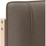  Tapecirani uzglavlje Smeđa i taupe 100 cm Čvrsto borovo drvo | shoptok.hr