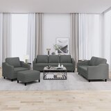 The Living Store Sedežna garnitura 4-delna z blazinami temno sivo blago - Sedežna Garnitura, (21471737) | Shoptok.si