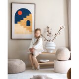 Wigiwama Kremno bel otroški tabure iz tkanine bouclé – | Shoptok.si