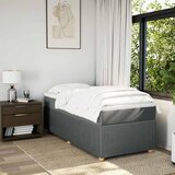  Krevet s oprugama i madracem tamnosivi 100 x 200 cm od tkanine | shoptok.hr