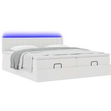  Okvir kreveta s madracima bijela 180x200 cm umjetna koža | shoptok.hr