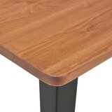  Barski stol crni 60 x 60 x 108 cm od masivne borovine i čelika | shoptok.hr