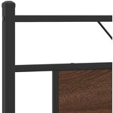 vidaXL Metalni okvir kreveta bez madraca smeđa boja hrasta 160x200 cm | shoptok.hr