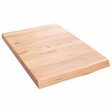  Kupaonska radna ploča svjetlosmeđa 40x60x(2-4) cm masivno drvo | shoptok.hr