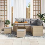  Vrtna sedežna garnitura z blazino 8 pcs bež in svetlo siva, (5000135332) | Shoptok.si