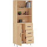  Visoka komoda hrasta sonome 69,5x34x180cm od konstruiranog drva | shoptok.hr