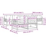 Set vanjskih sofa 6 pcs Bijela i svjetlosiva Poliester | Eponuda.ba