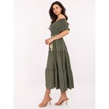 Italy Moda Dress-MI-SK-A2609.96-khaki | Shoptok.si
