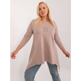 RELEVANCE Tunic-RV-TU-9089.87-dark beige | Shoptok.si