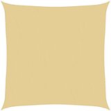 vidaXL Senčno jadro peščeno 5x5 m 100 % poliester oxford, (21254120) | Shoptok.si