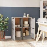  Komode 2 kom siva boja betona 30 x 30 x 70 cm konstruirano drvo | shoptok.hr