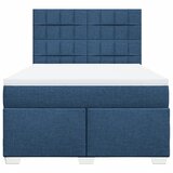  Krevet s oprugama i madracem plavi 160x200 cm od tkanine | shoptok.hr