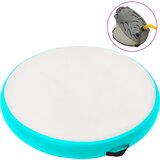vidaXL Gimnastička prostirka na napuhavanje 100x100x15 cm PVC zelena | shoptok.hr