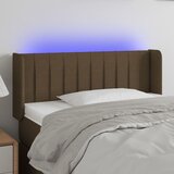  LED uzglavlje tamnosmeđe 83x16x78/88 cm od tkanine | shoptok.hr